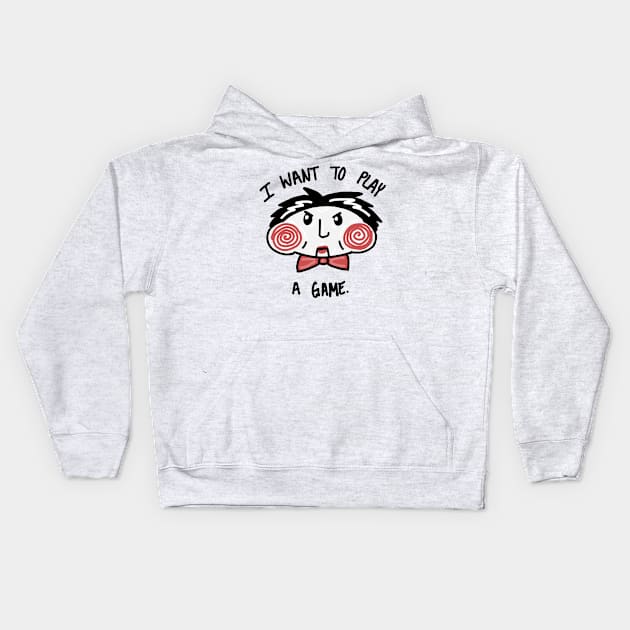 I Want To Play A Game Kids Hoodie by aubdotcom